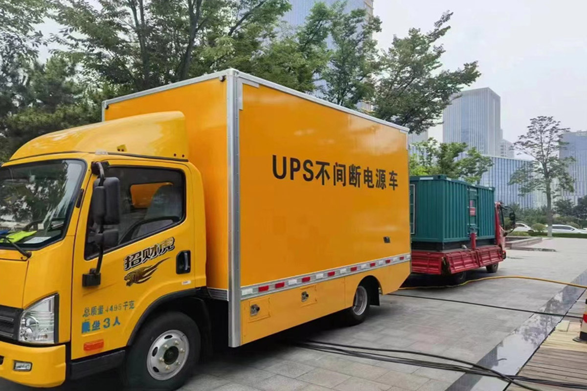 天元发电机租赁施工现场